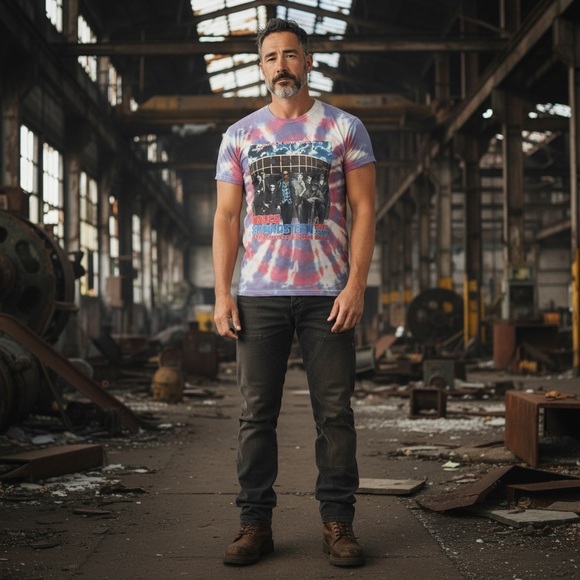 Fruit of the Loom Other - Bruce Springsteen 2009 Tour Tye Dyed Short Sleeve Men's Large T-Shirt